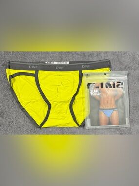 Men's C-IN2 sport brief - slate range - acid yellow - XL